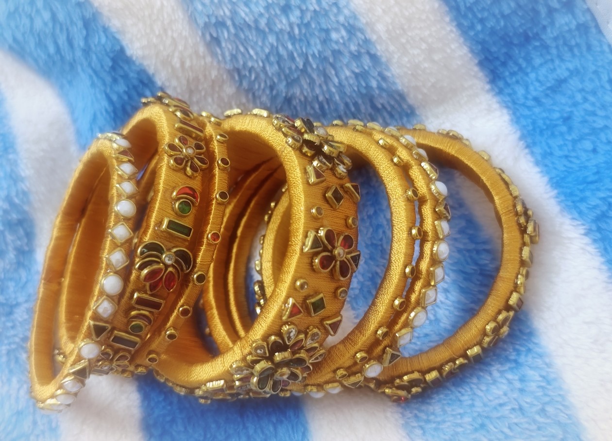 bridal silk thread bangles