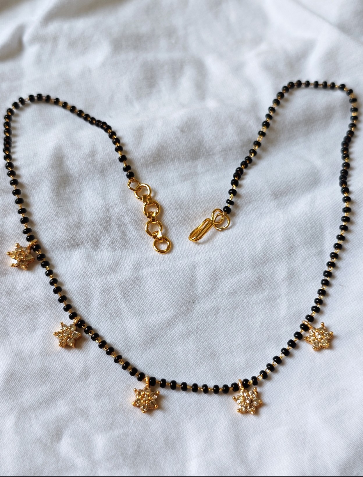 black beads chain