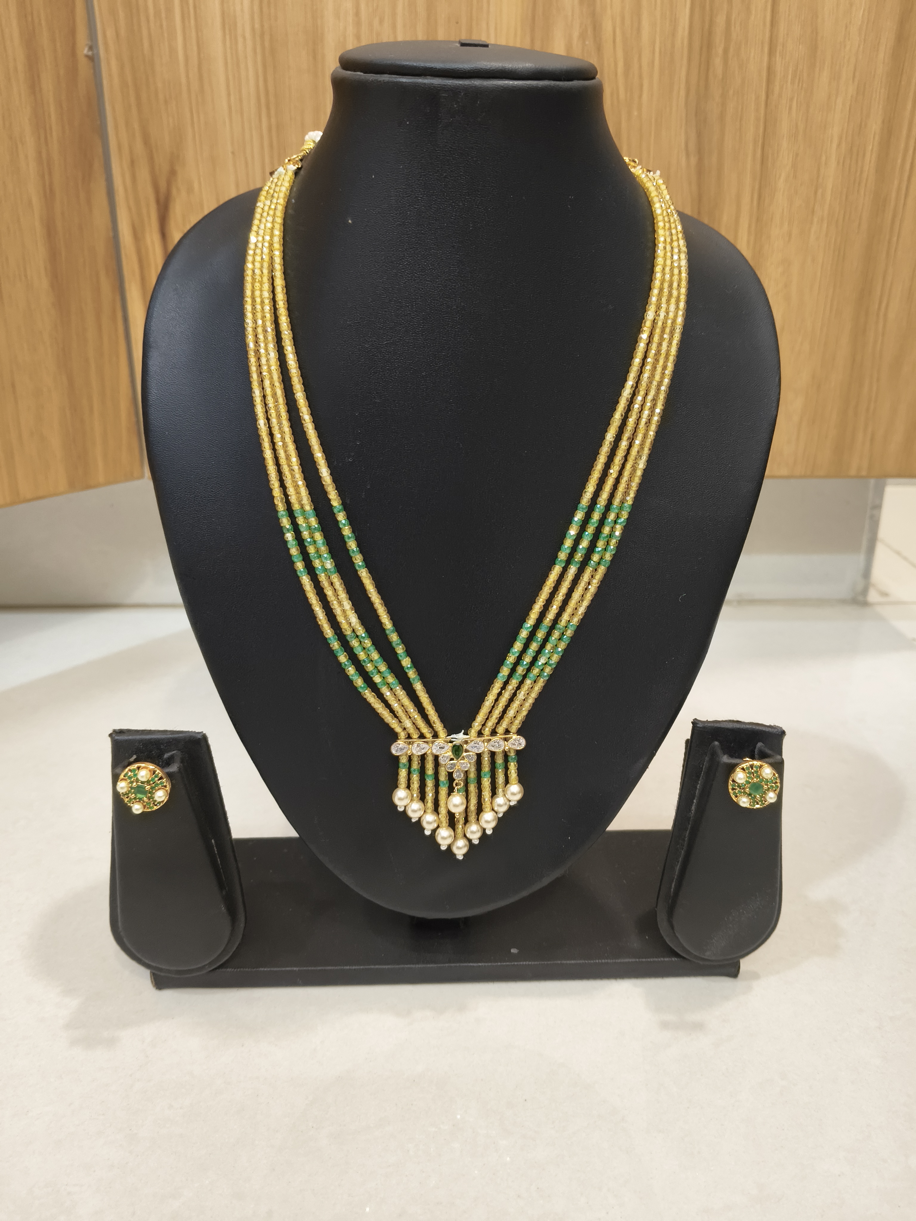 CZ beads with swaroski combination