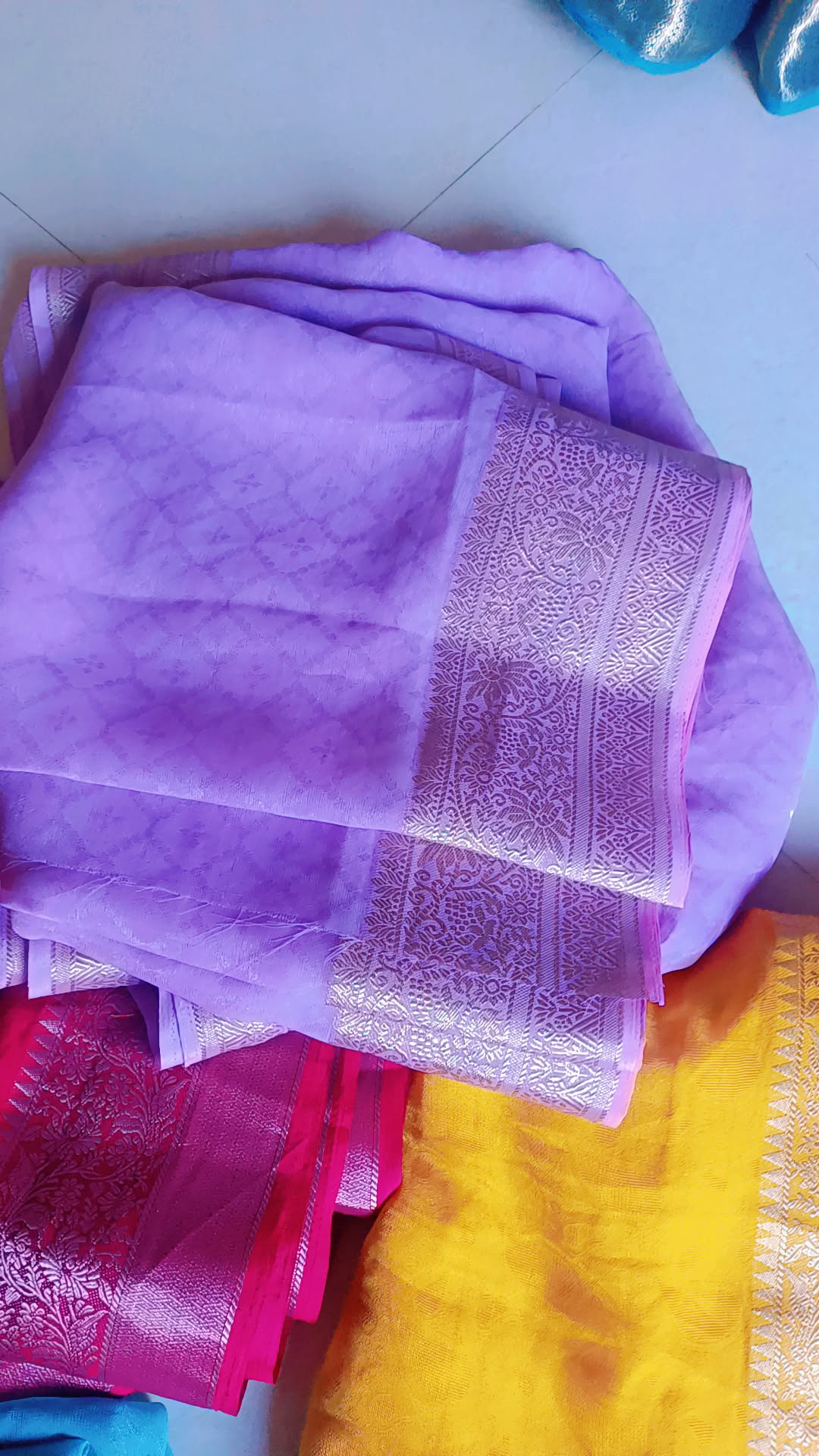banarasi saree ,two cuts saree