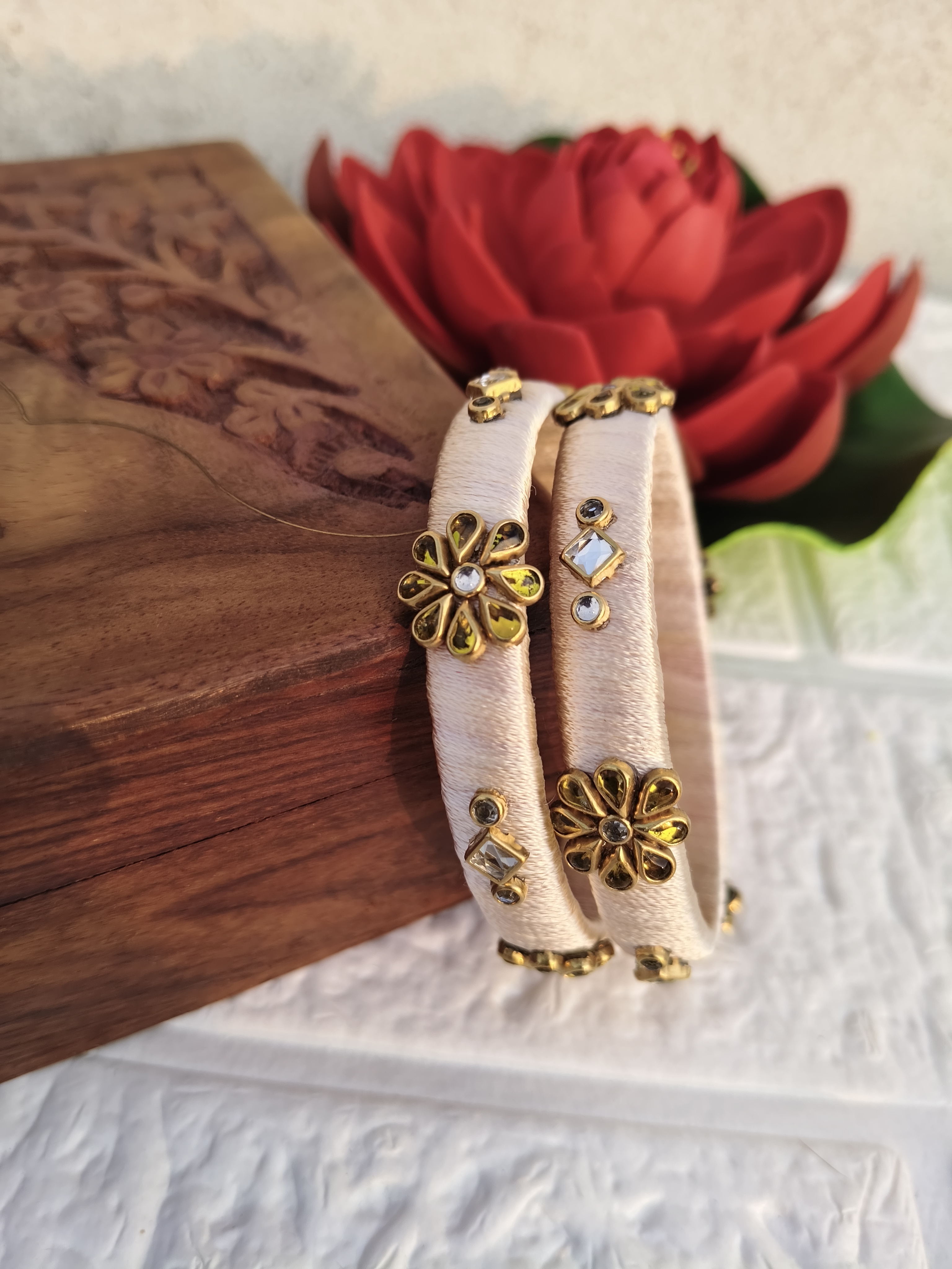 Tarunika Handmade Works silk thread bangles