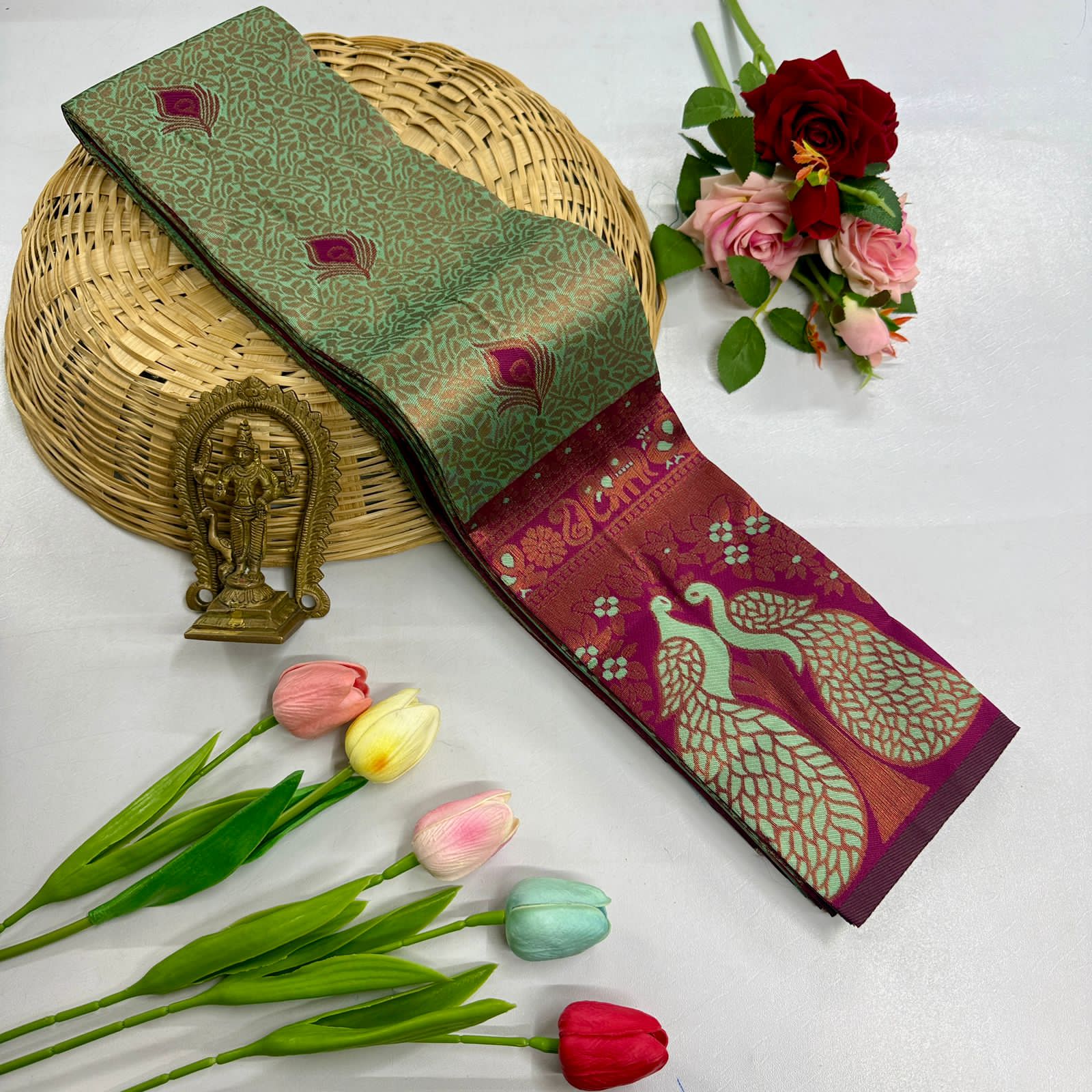 digital meena tissue sarees