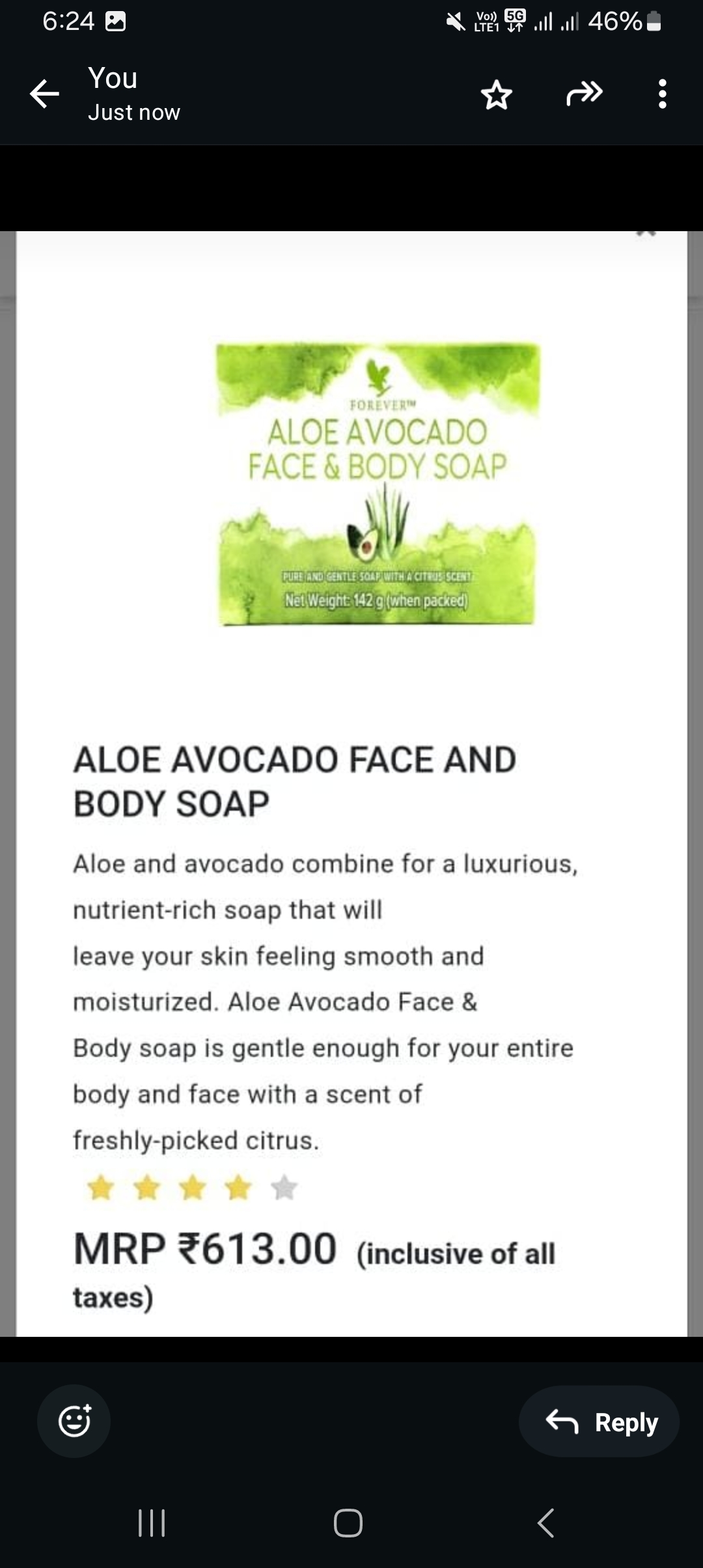 Aloe Avacado Face & Body Soap