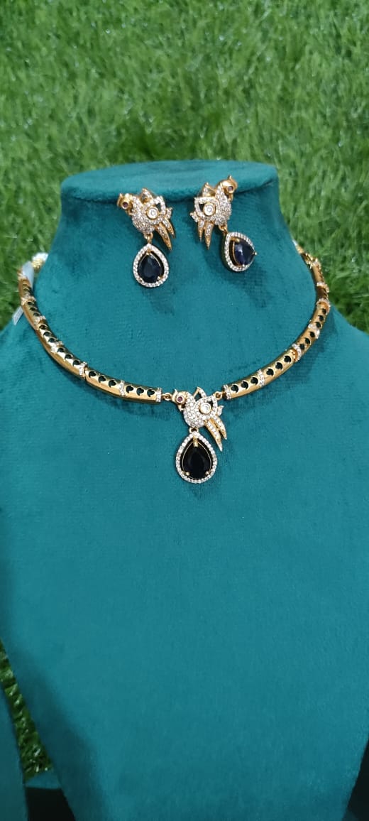 #shortneckset #jewellery kante haram (Bird kante haram)