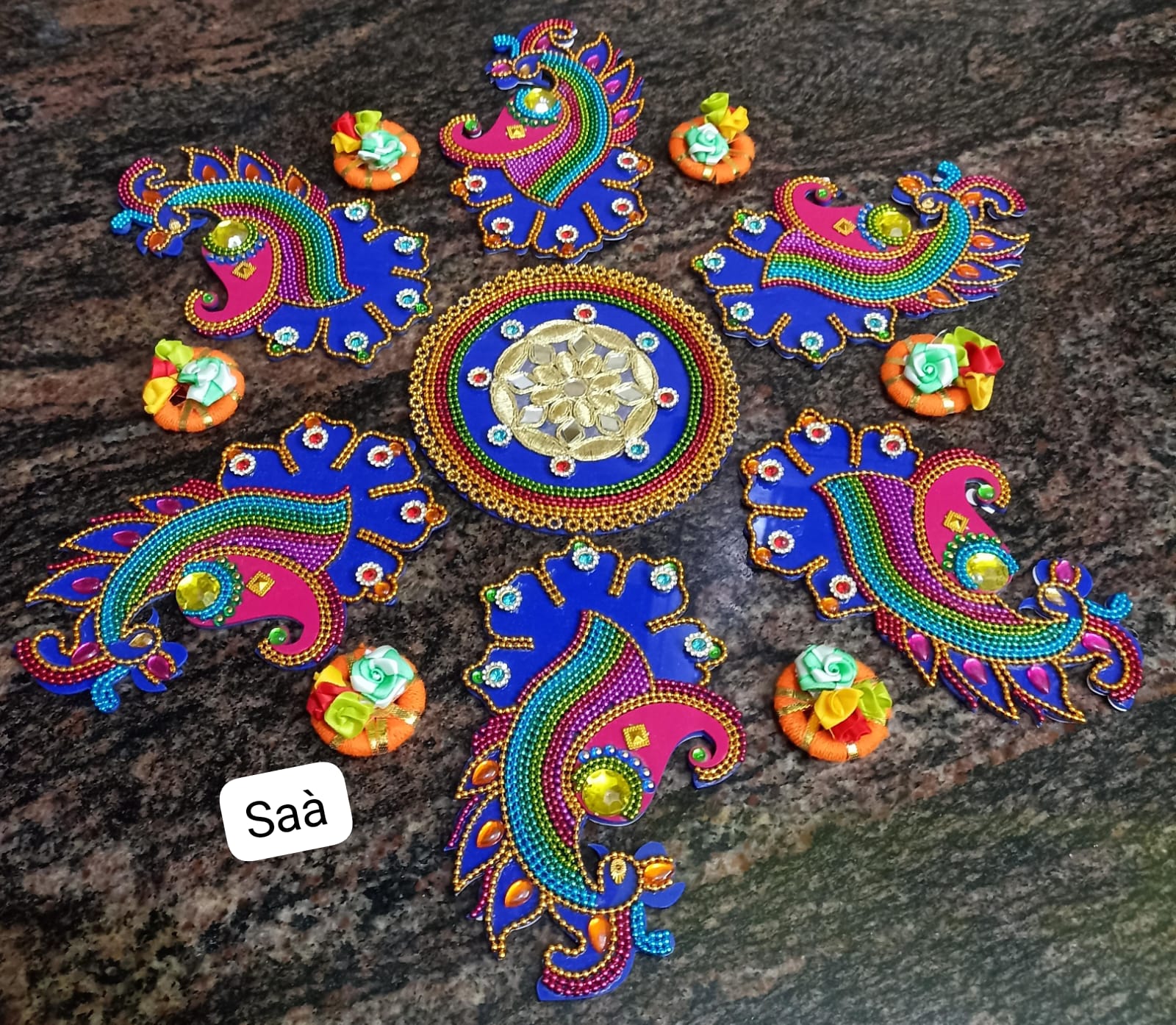 acrylic Rangoli