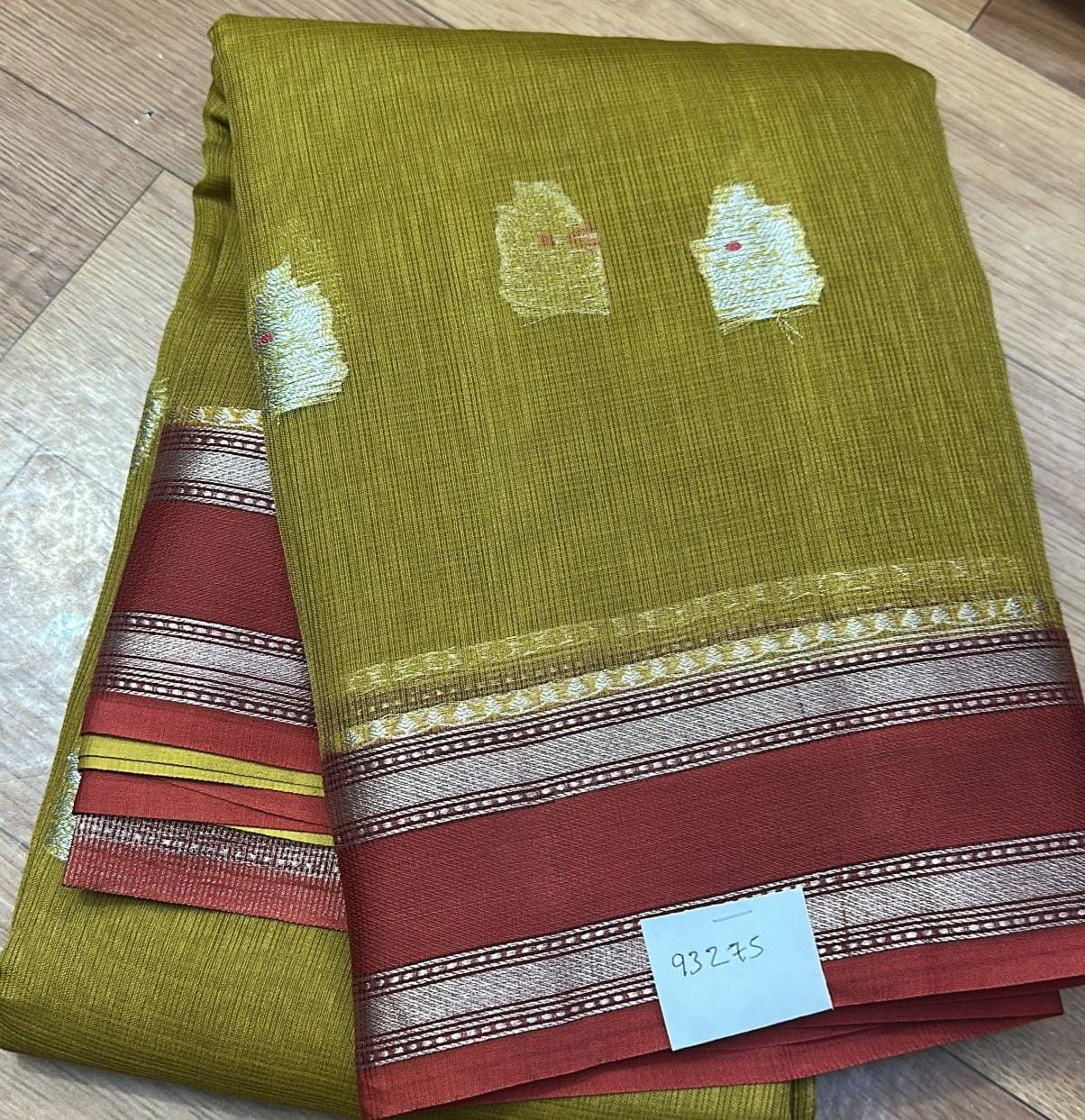 Silk kota saree with contrast blouse.Good quality