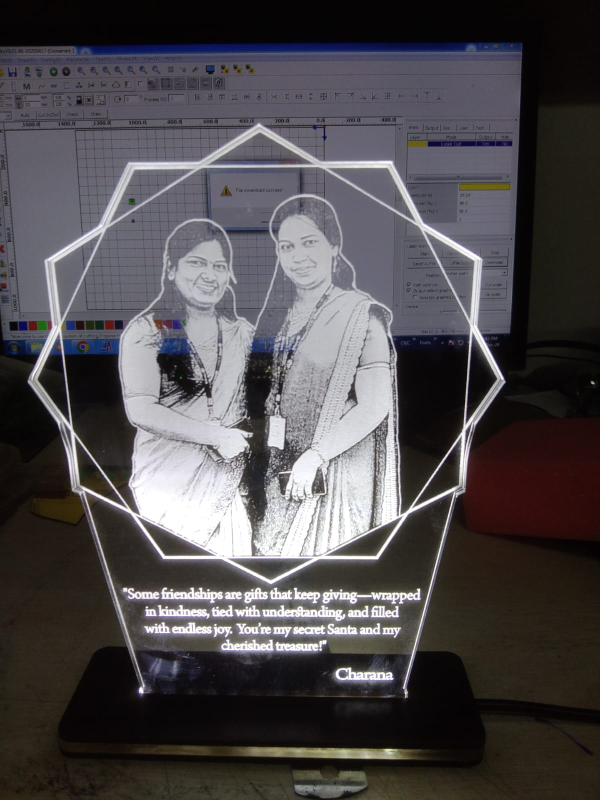 Acrylic lighting frames