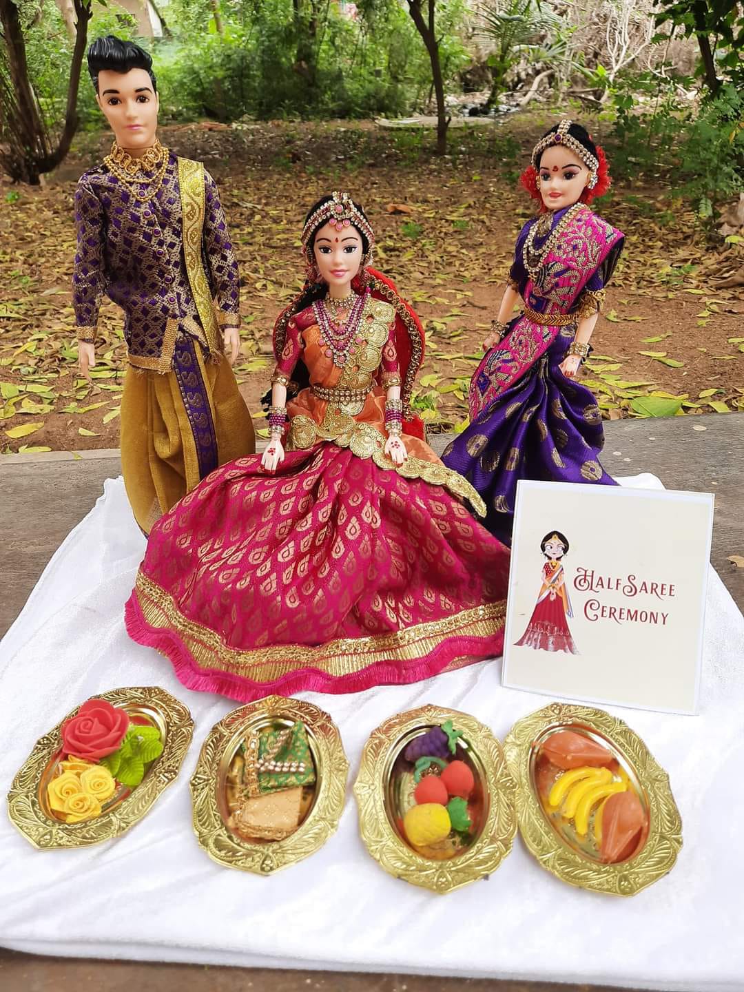 half saree doll set