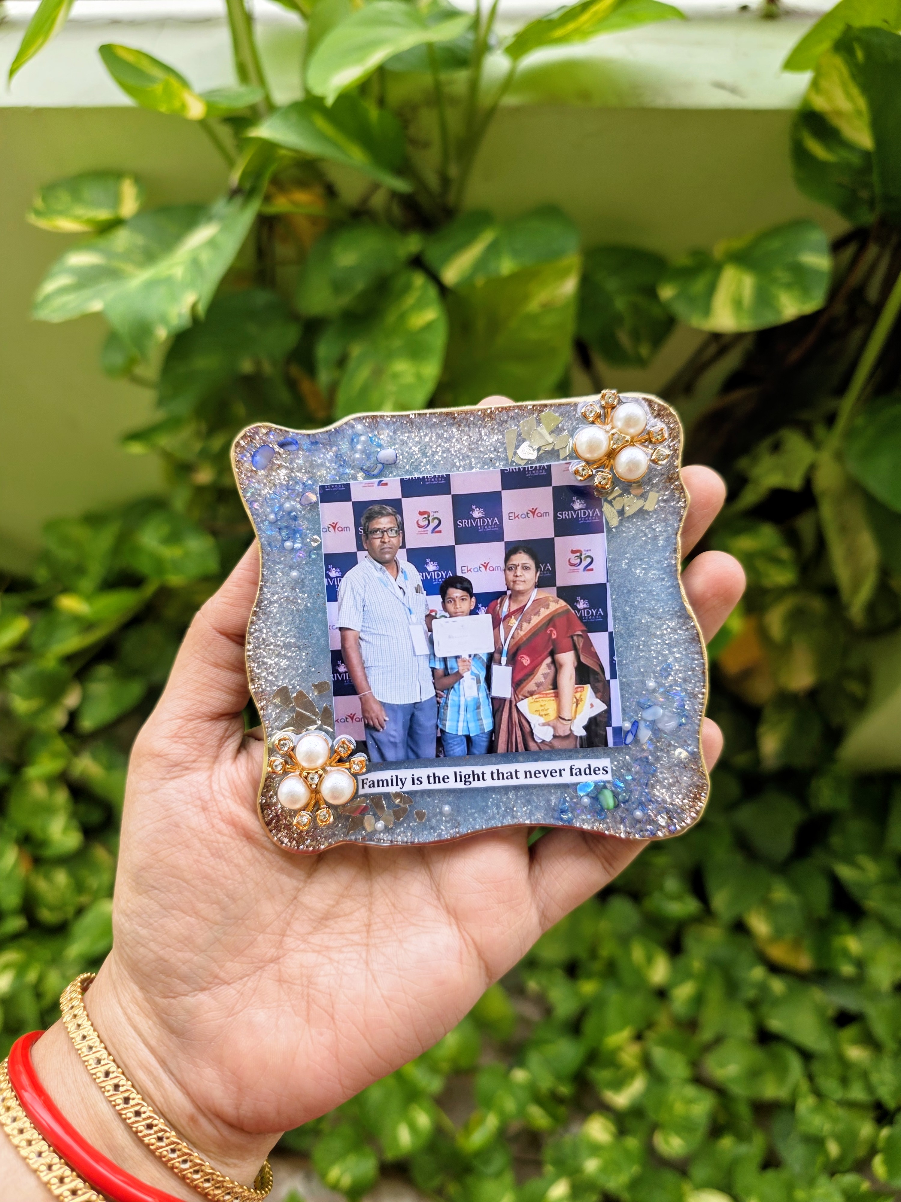 cute and small resin photo frame