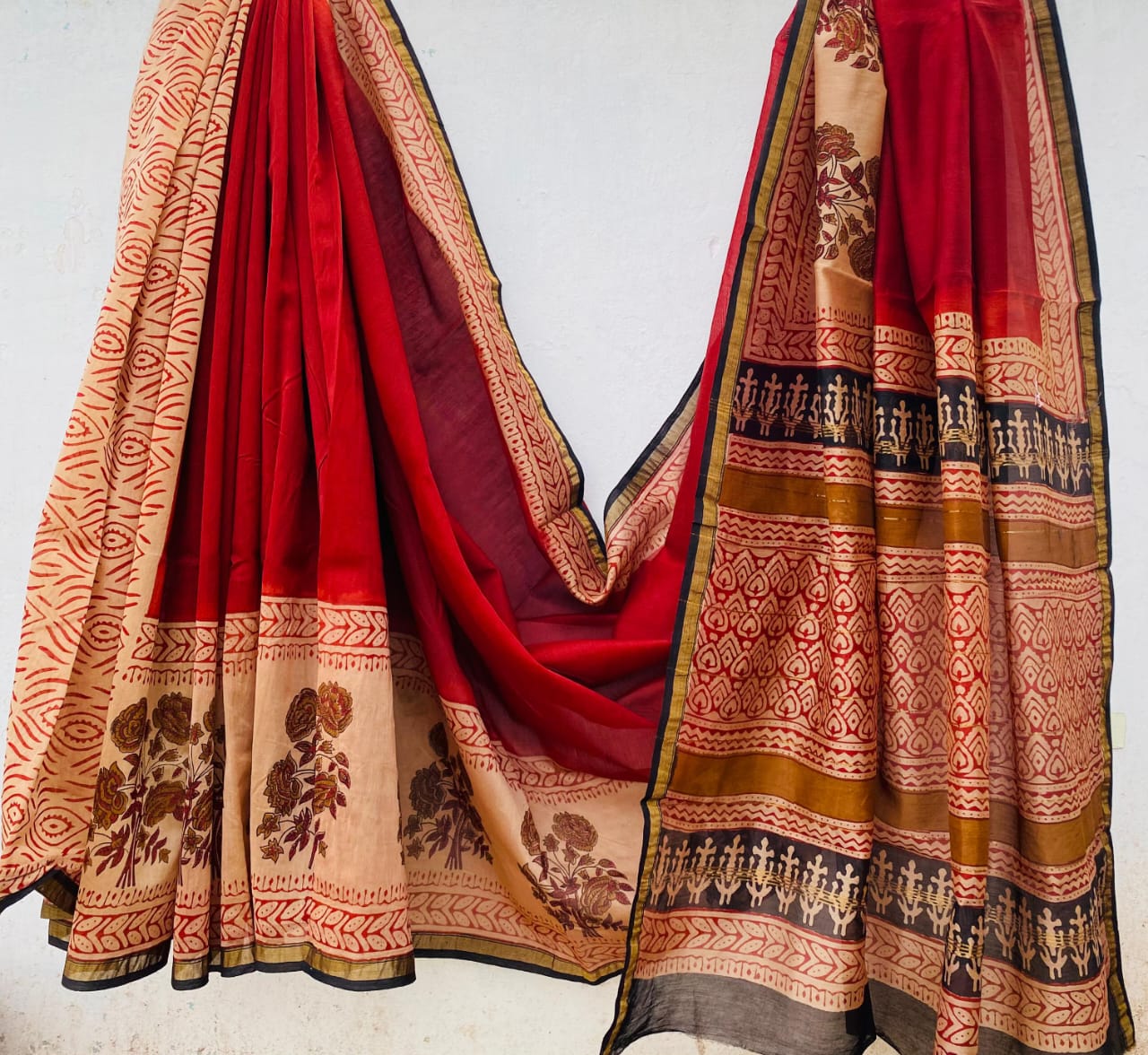 chenderi silk saree