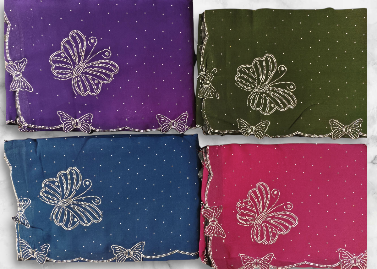 Bright Butterfly Charm – Ready-to-Wear Sarees
