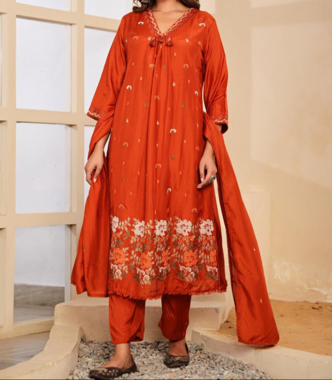 3 piece suit set in pure Muslin