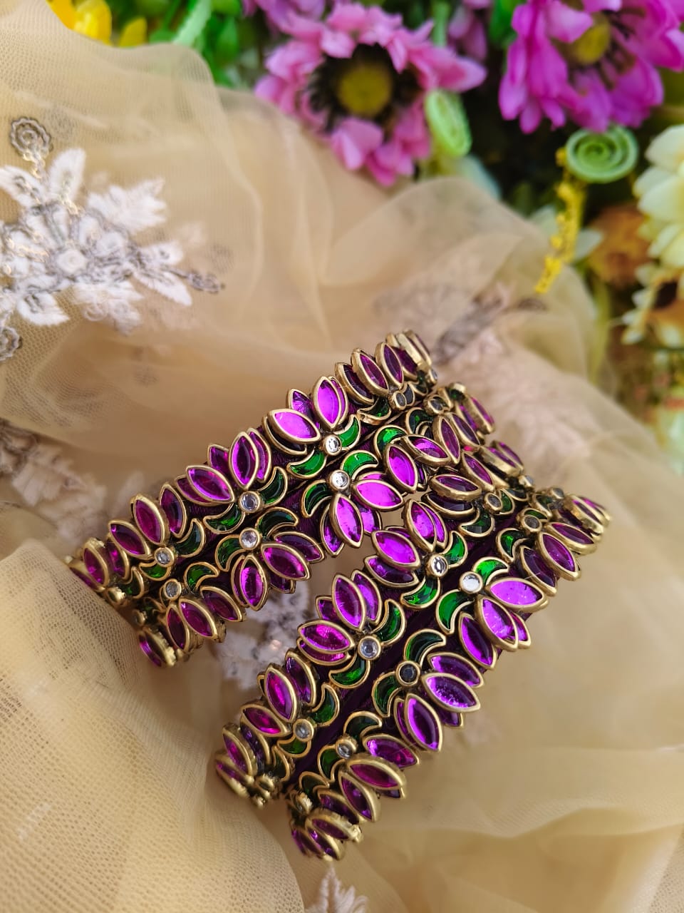 silk theard bangles,bridl bangles,
