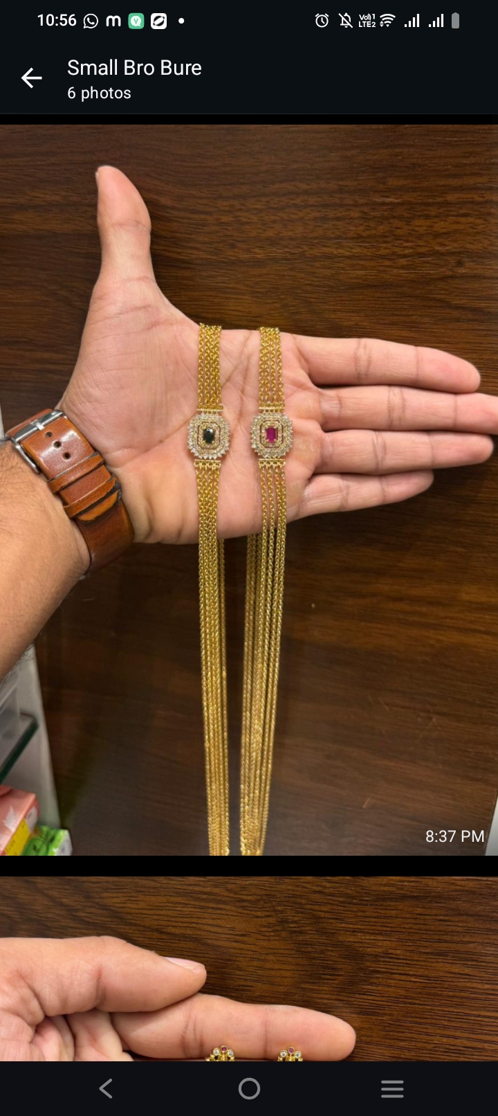 onegram gold fourline chains