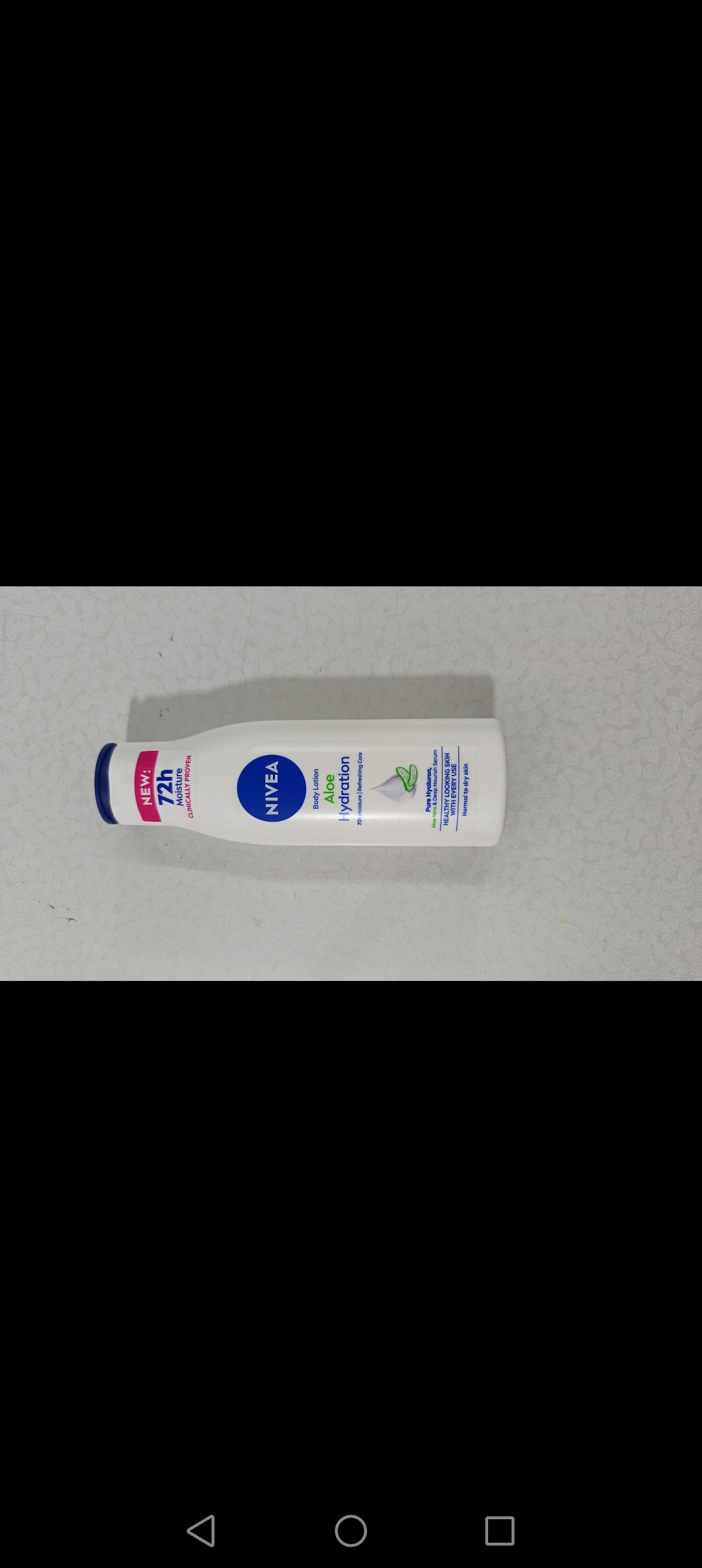 Nivea body lotion (72hr moisture)