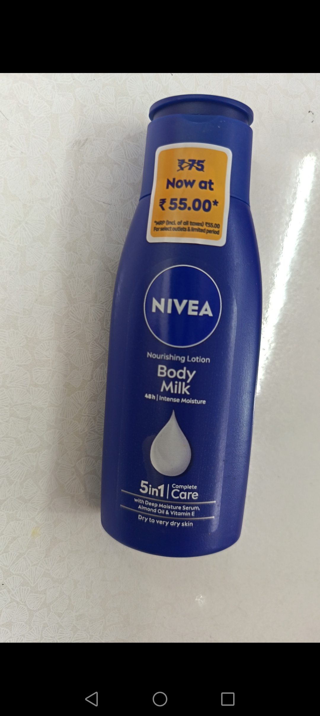 Nivea body milk moisture lotion