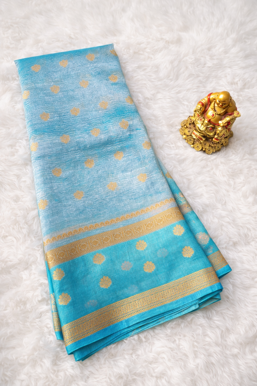 Banarasi Tissue crushed silk saree 2