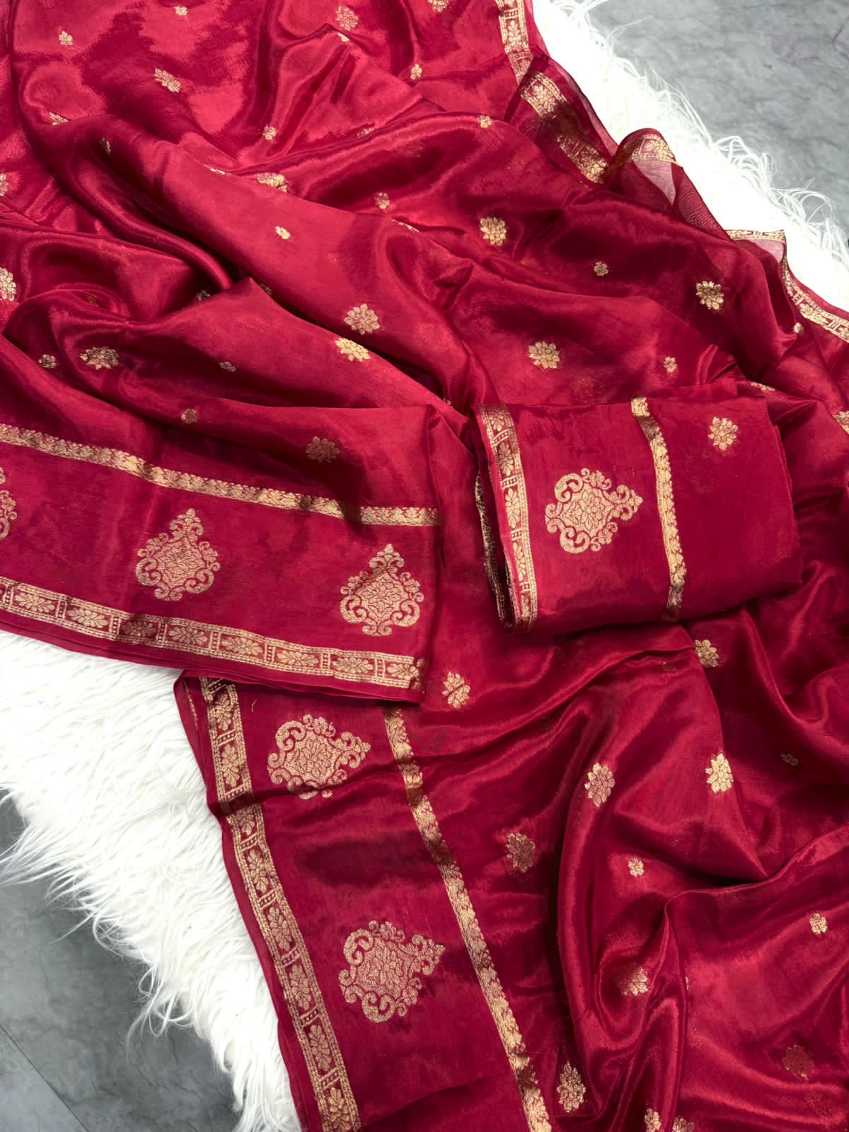 Viscose Chinon Georgette Sarees