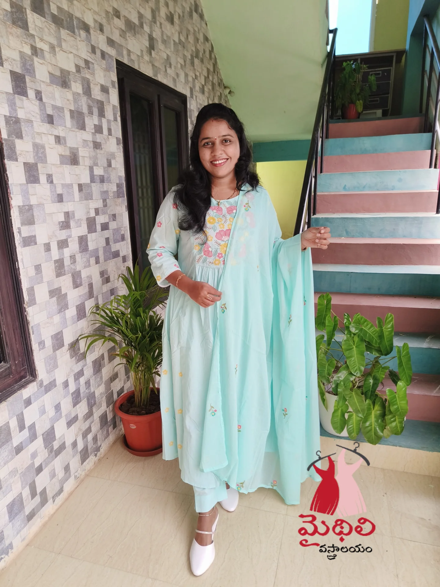 “Mint Green Floral Suit